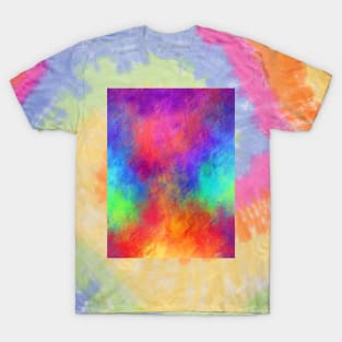 Tie Dye Candy Rainbow Abstract Vortex T-Shirt